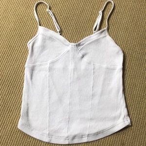 FREE PEOPLE white spaghetti strap tank